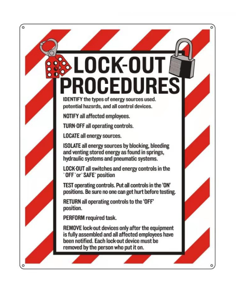 metal lockout procedures tag 
